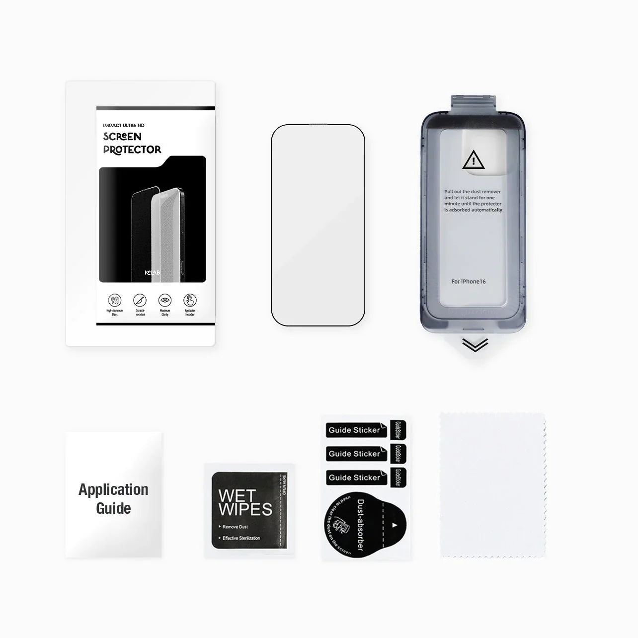 iPhone Screen Protector with Easy Install Tray - KELAB