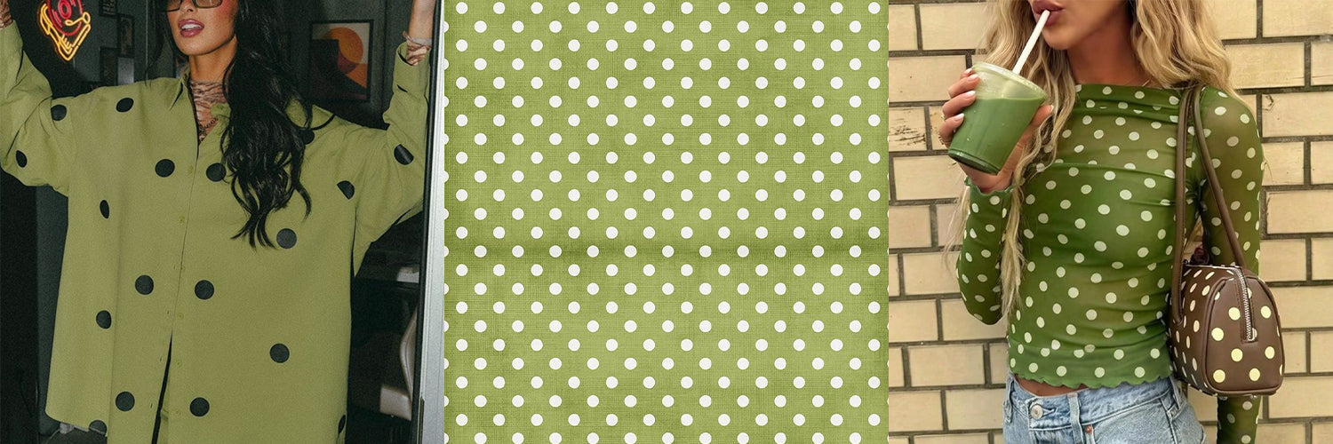 KELAB Urban Sage green polka dot iPhone case editorial