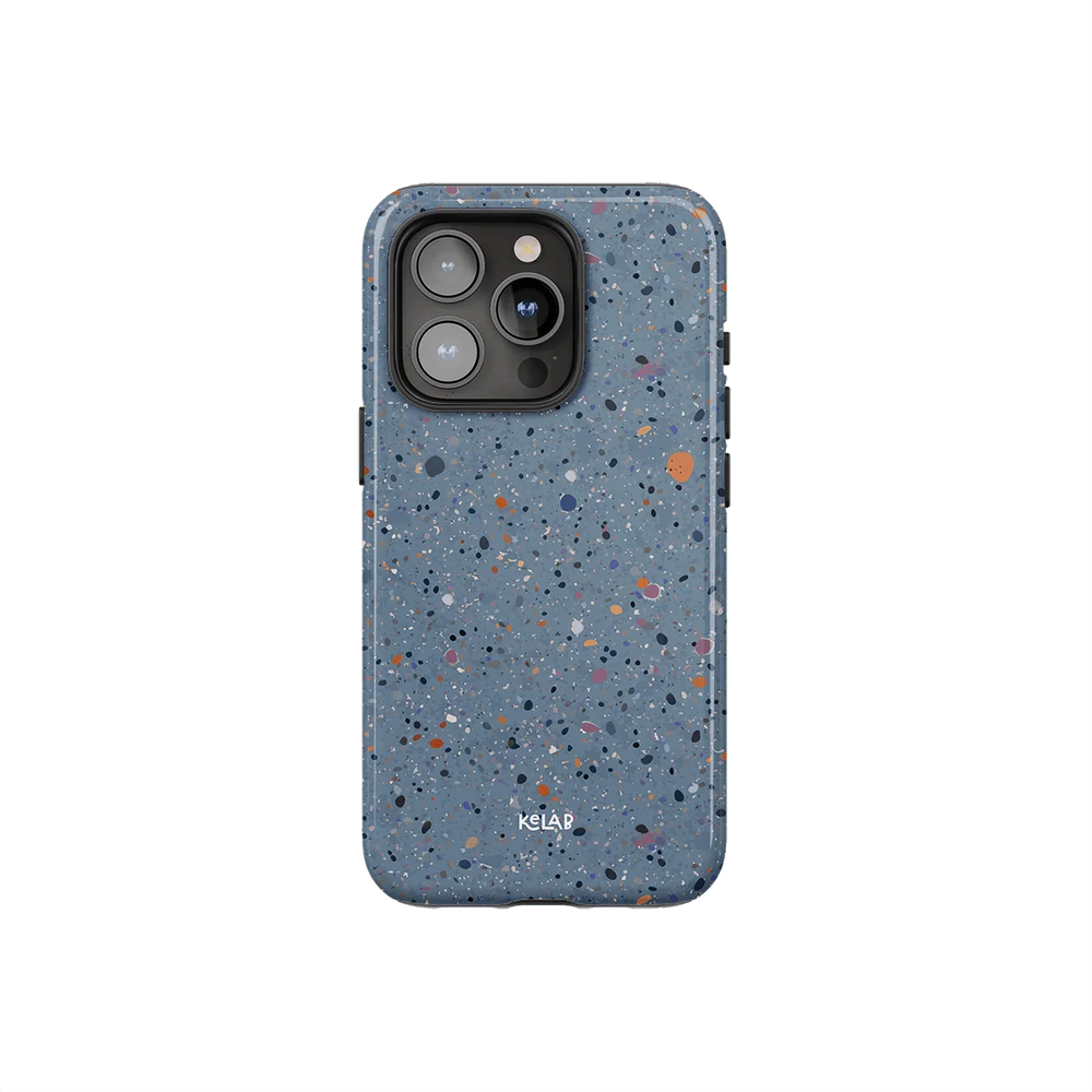 Seaside Drift | Blue Paint Splatter Phone Case - KELAB