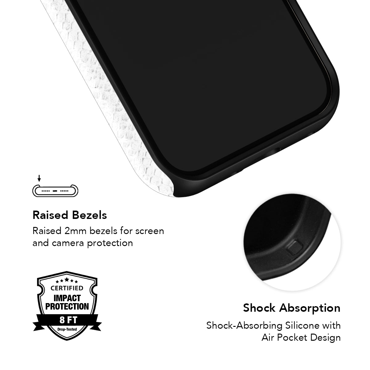 White Venom | Snake Skin Print Phone Case