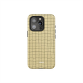 Sunlace Mesh | Butter Yellow Grid iPhone Case