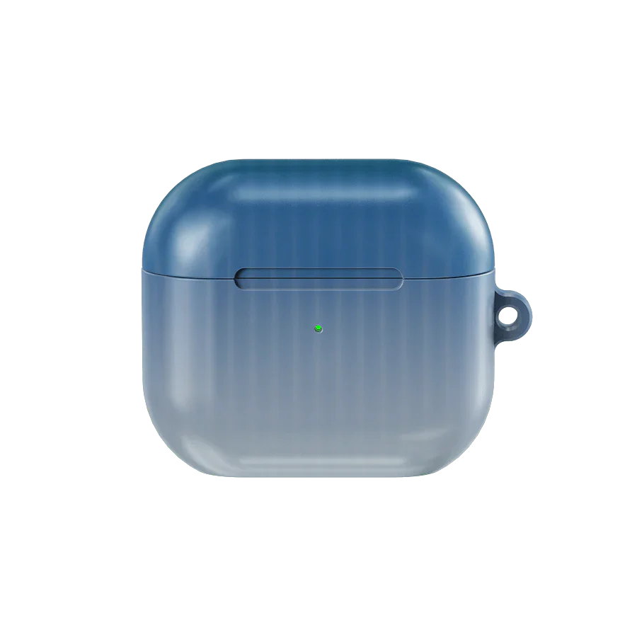 Twilight Cascade | Tinted Veil Series Blue AirPods Case - KELAB